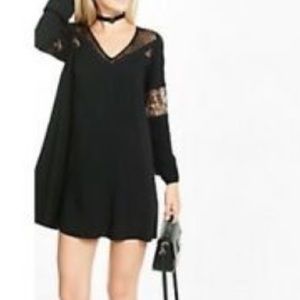 Express Lace Black Dress Medium